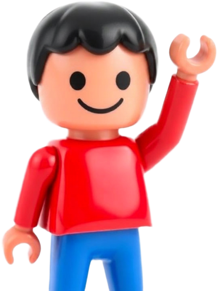 Playmobil-Figur winkt
